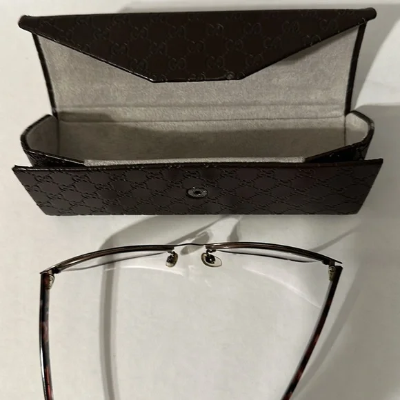 Gucci GG 4268 HPM 140 made in Italy eyeglass frames with folding case - Picture 7 of 11